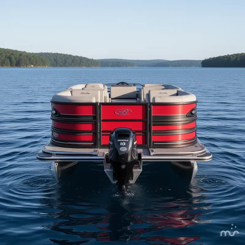 Slide: The Image of Bentley Pontoons Legacy 200 Swingback Pontoon & Honda 4-Stroke EFI 2026 - 2