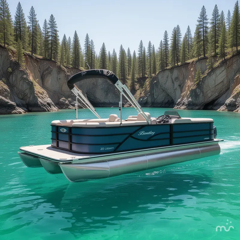 The Image of Bentley Pontoons Legacy 220 Navigator Quad Lounge & Honda 4-Stroke EFI 2026 - 0