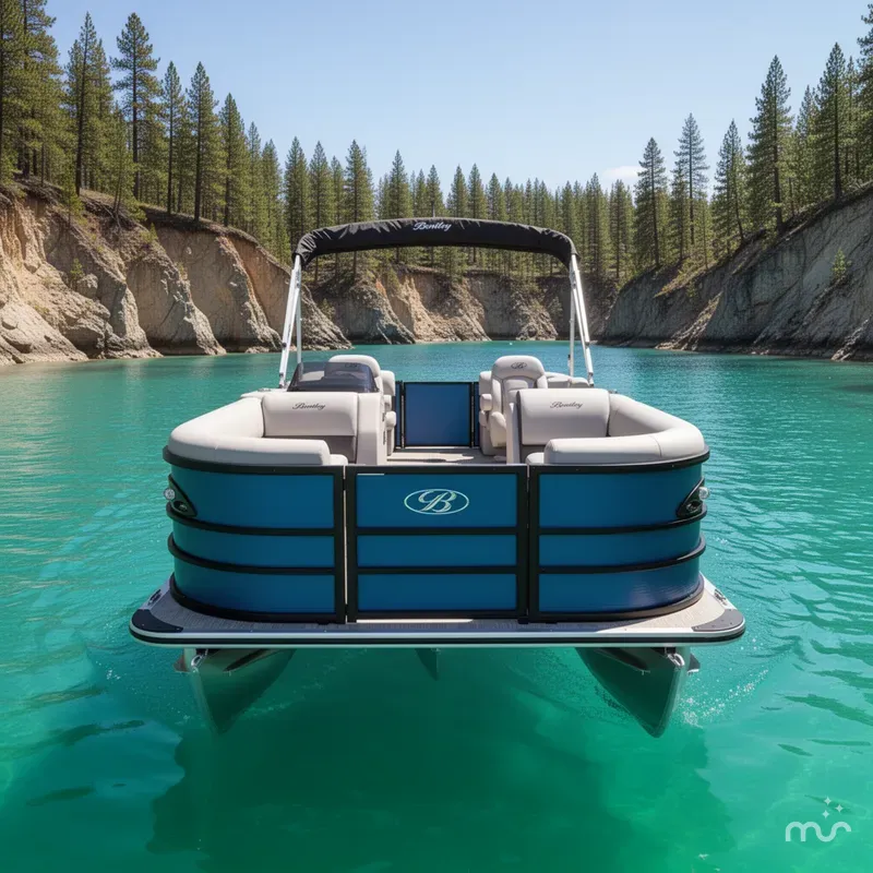 Slide: The Image of Bentley Pontoons Legacy 220 Navigator Quad Lounge & Honda 4-Stroke EFI 2026 - 3