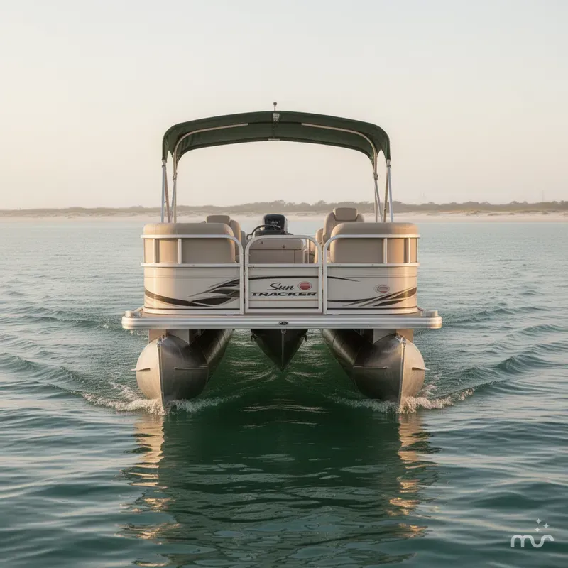 Slide: The Image of Sun Tracker Fishin'' Barge 21 w/Mercury Big Foot - 40HP - 4-Stroke Engine w/Trailer Included 2007 - 3