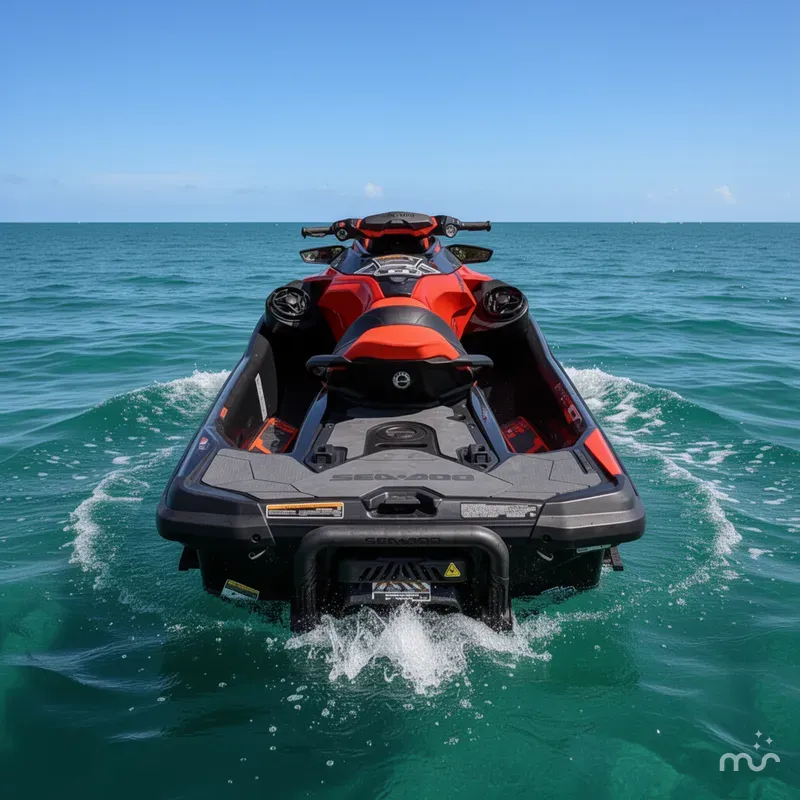 Slide: The Image of Sea-Doo RXT®-X® 300 IBR Eclipse Black and Lava R 2020 - 3