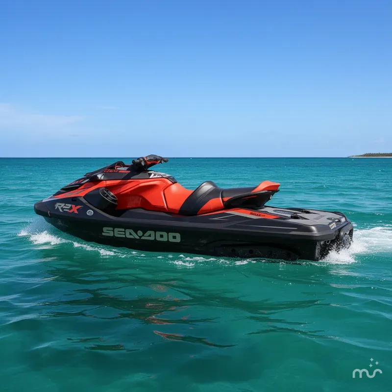 Slide: The Image of Sea-Doo RXT®-X® 300 IBR Eclipse Black and Lava R 2020 - 4