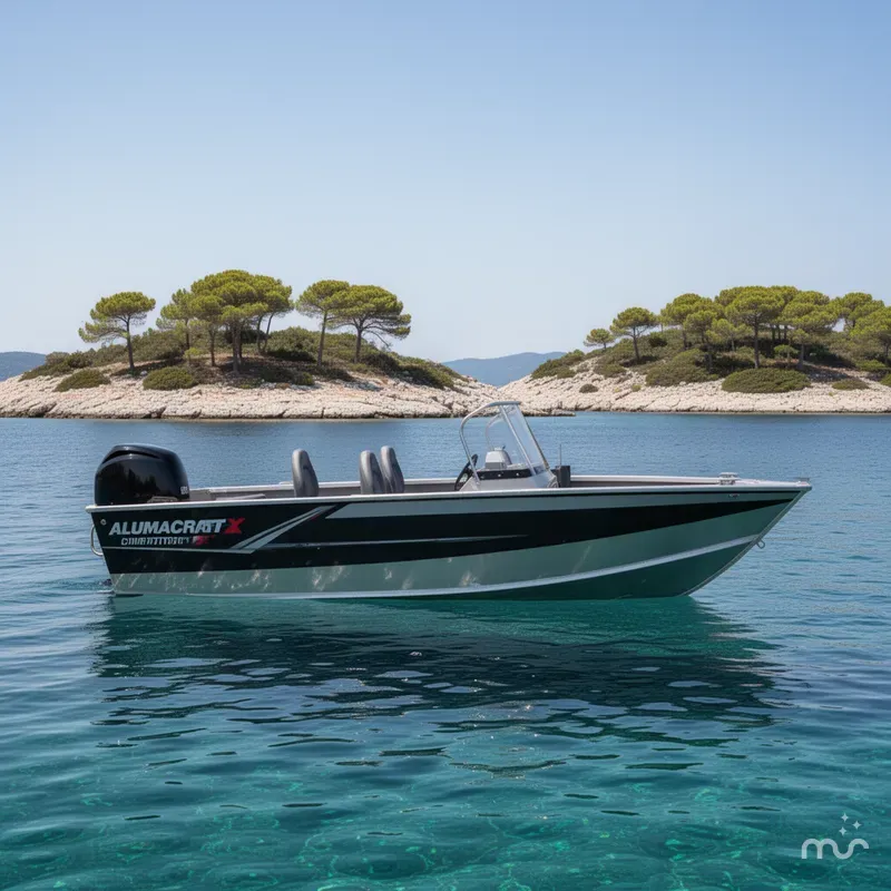 Slide: The Image of Alumacraft Competitor 175X Side Console 2026 - 2