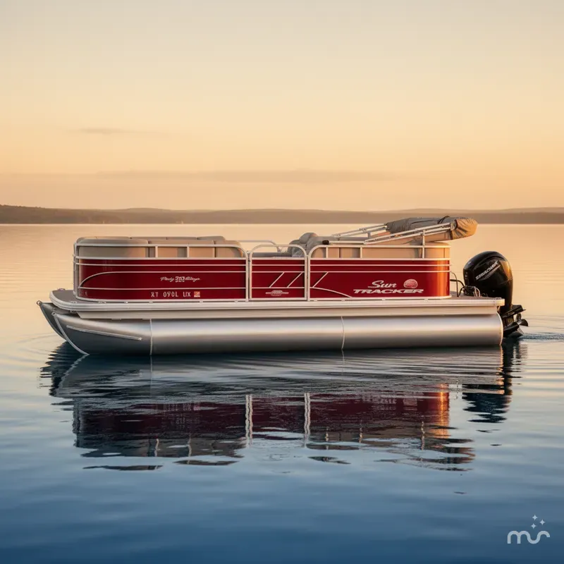 Slide: The Image of Sun Tracker Party Barge 20 DLX 2023 - 1