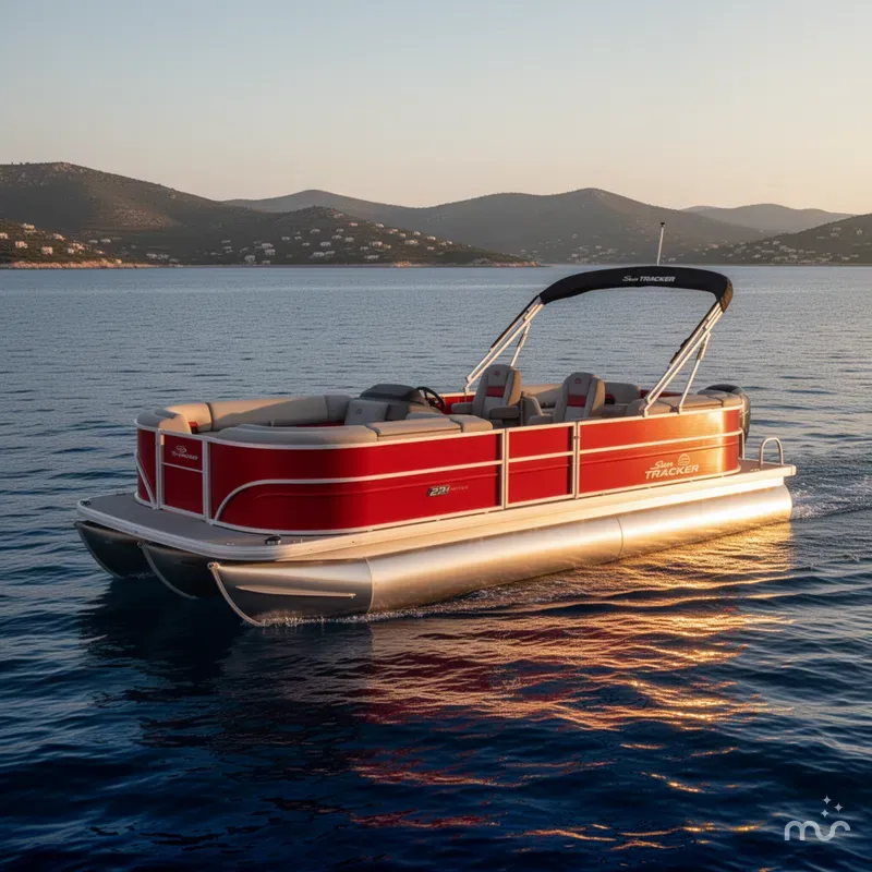 Slide: The Image of Sun Tracker Party Barge 22 DLX 2026 - 4