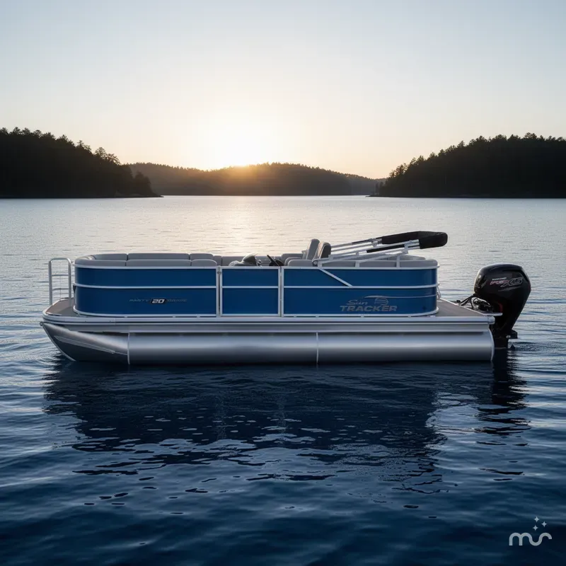 Slide: The Image of Sun Tracker Party Barge 20 DLX 2026 - 1