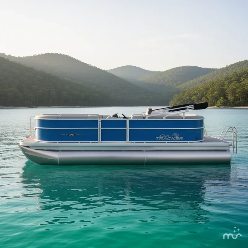 Slide: The Image of Sun Tracker Party Barge 20 DLX 2026 - 2