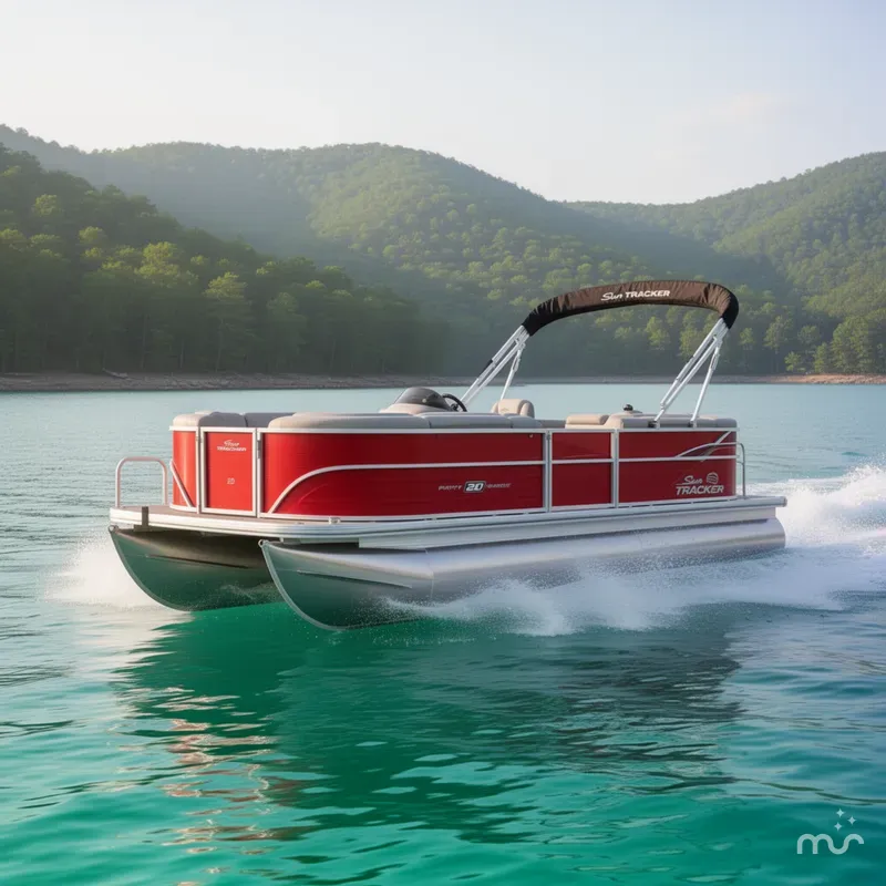 Slide: The Image of Sun Tracker Party Barge 20 DLX 2026 - 4