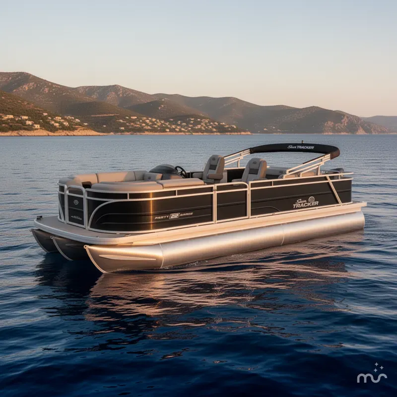 The Image of Sun Tracker Party Barge 22 RF DLX 2026 - 0