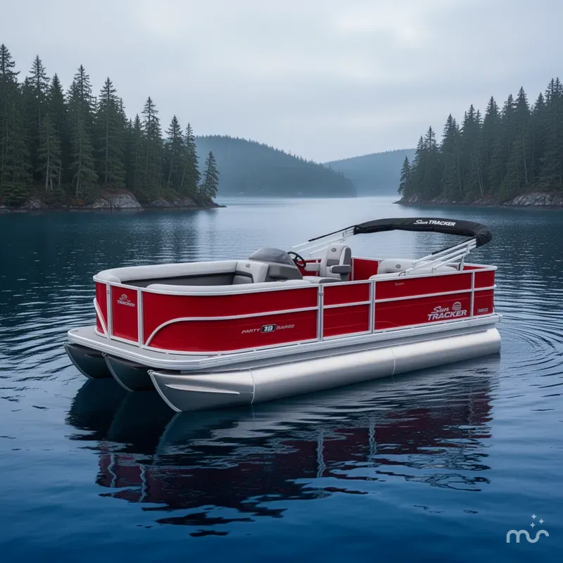 Slide: The Image of Sun Tracker Party Barge 18 DLX 2026 - 4