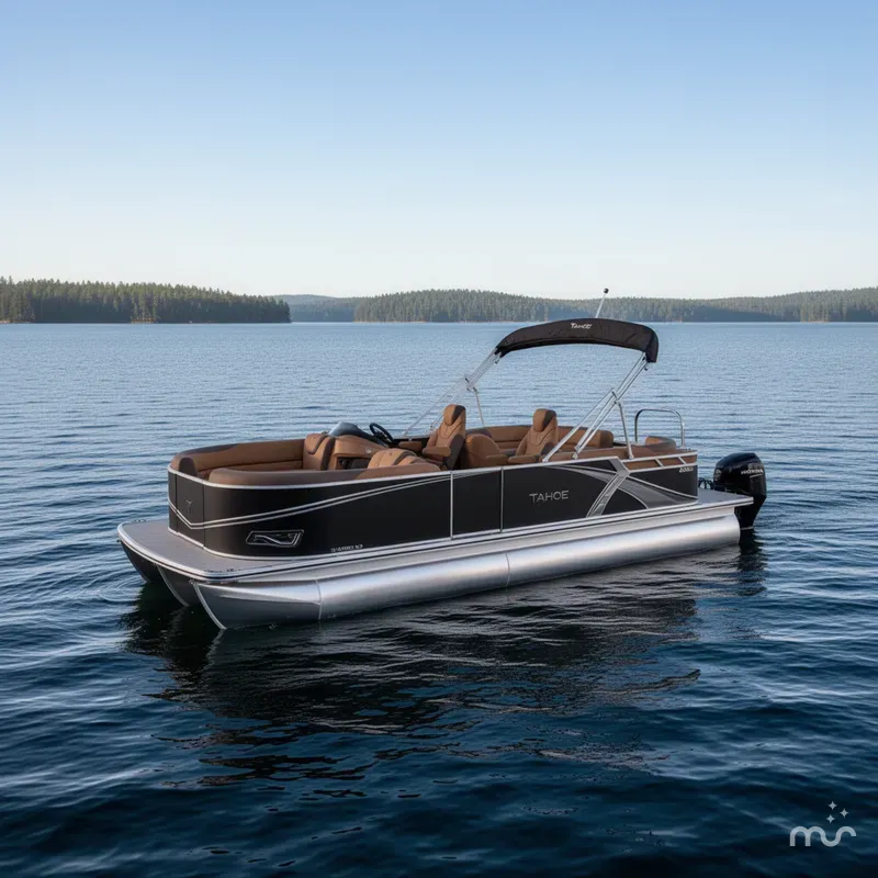 Slide: The Image of Tahoe LTZ 2385 Quad Lounge Tritoon & Honda 4-Stroke EFI 2026 - 0