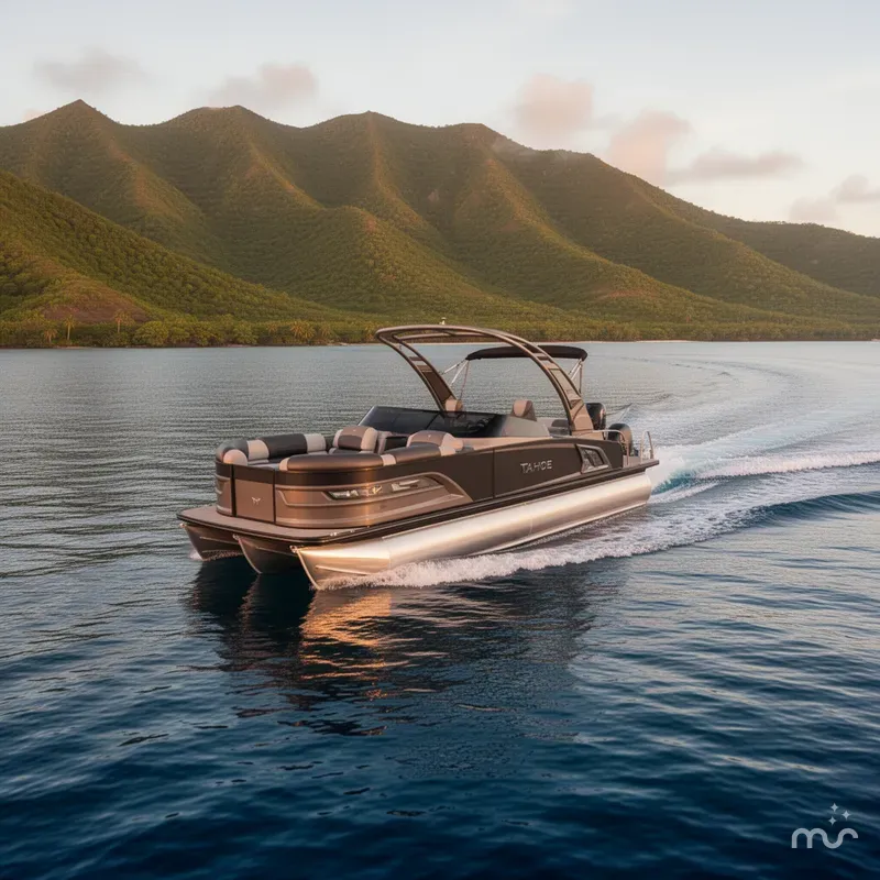 The Image of Tahoe Grand Tahoe 400HP Elite Windshield 2585 Tritoon Mercury V10 2026 - 0