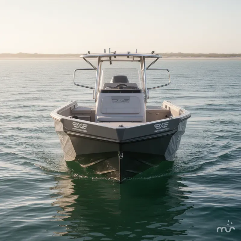 Slide: The Image of Edge Boats Sportsman Series 553DB MID DECK 2026 - 1