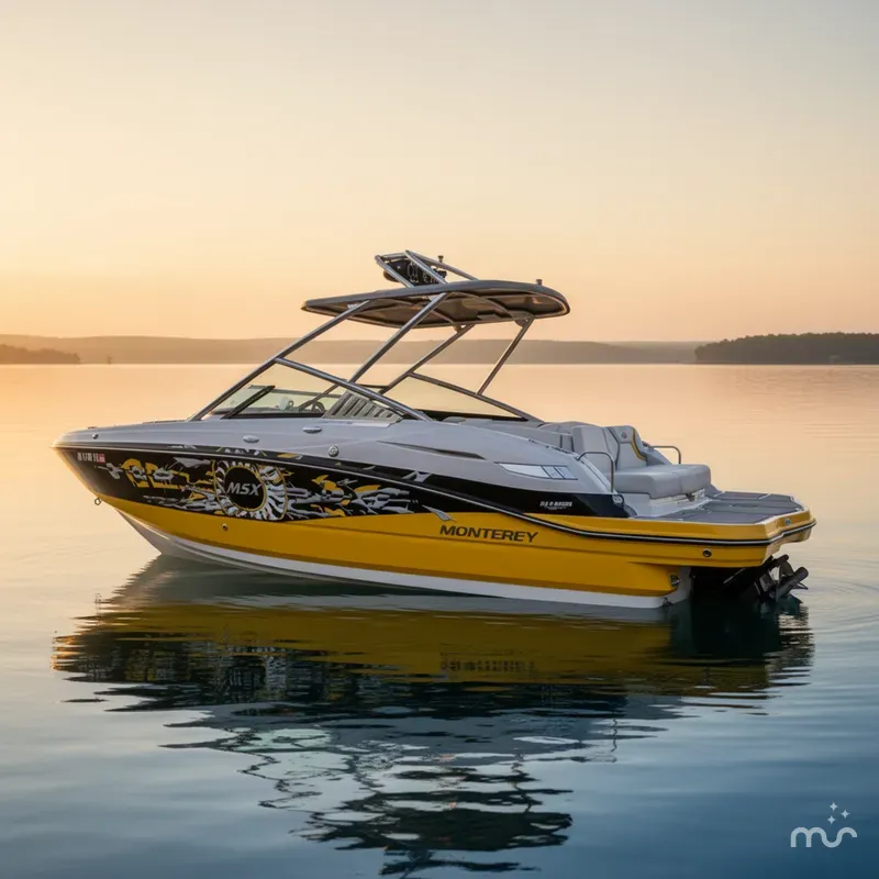 Slide: The Image of Monterey M5 MSX Sport Boat 2014 - 0