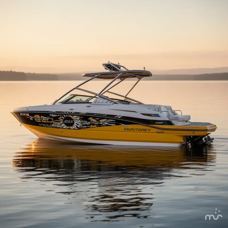 Slide: The Image of Monterey M5 MSX Sport Boat 2014 - 2