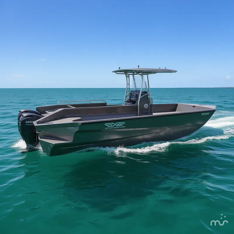 Slide: The Image of Edge Boats Sportsman Series 553DB MID DECK 2026 - 0