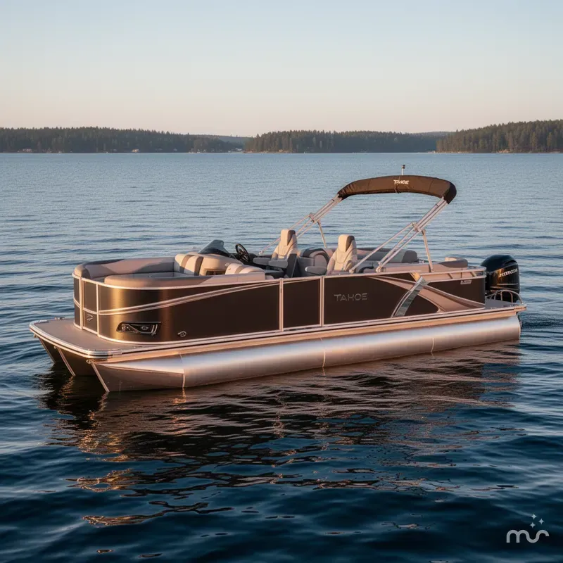 Slide: The Image of Tahoe LTZ 2385 Quad Lounge & Honda 4-Stroke EFI 2025 - 2
