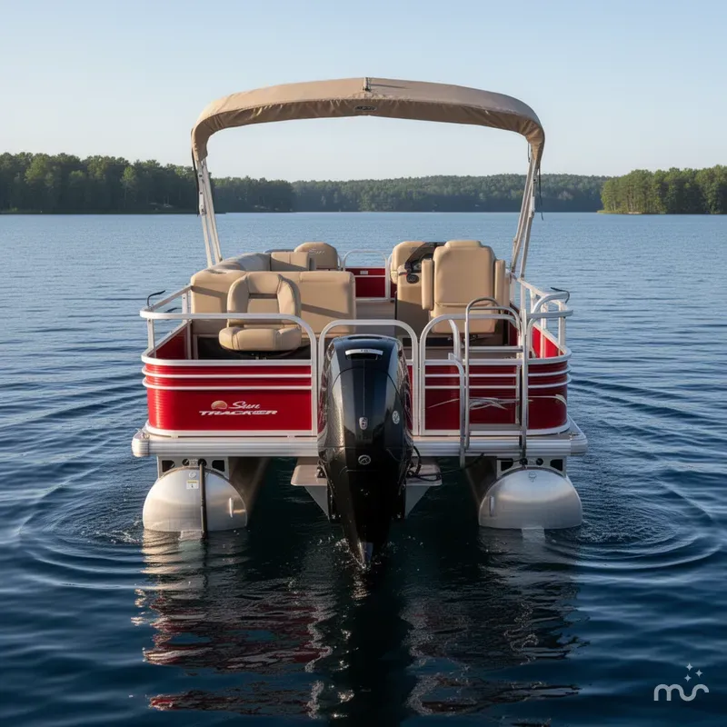 Slide: The Image of Sun Tracker Fishin Barge 20 DLX Pontoon 2020 - 1