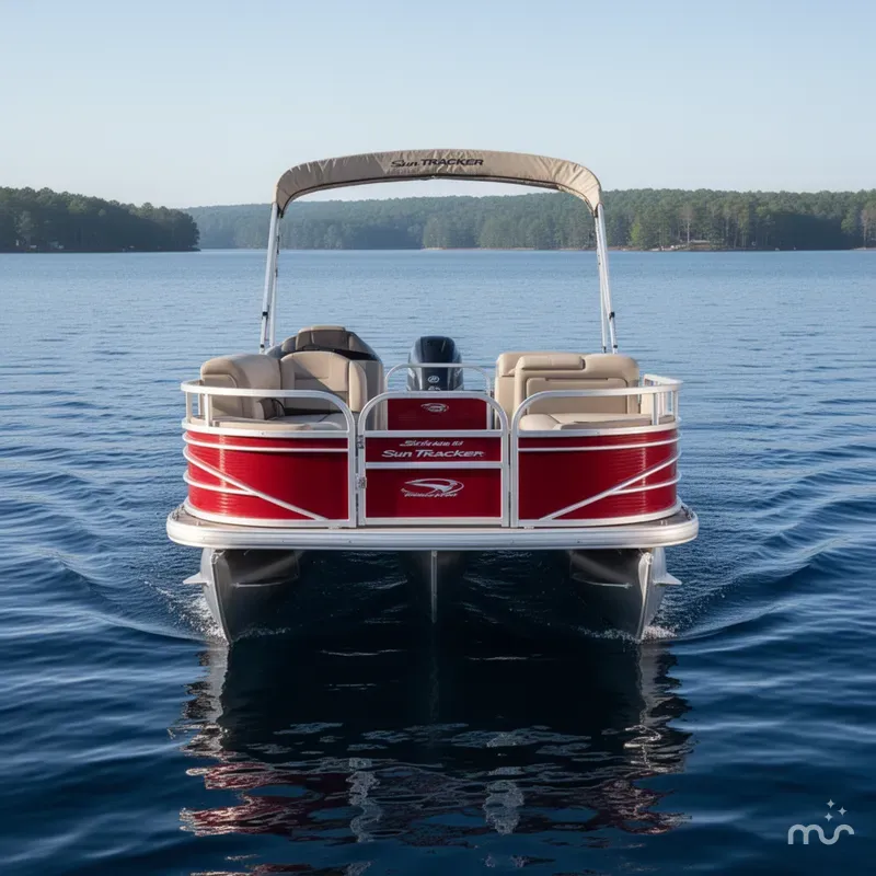 Slide: The Image of Sun Tracker Fishin Barge 20 DLX Pontoon 2020 - 2