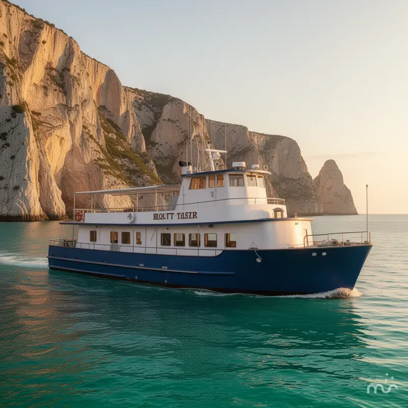 Slide: The Image of Blount 100 Foot Custom Steel Hull 1970 - 2