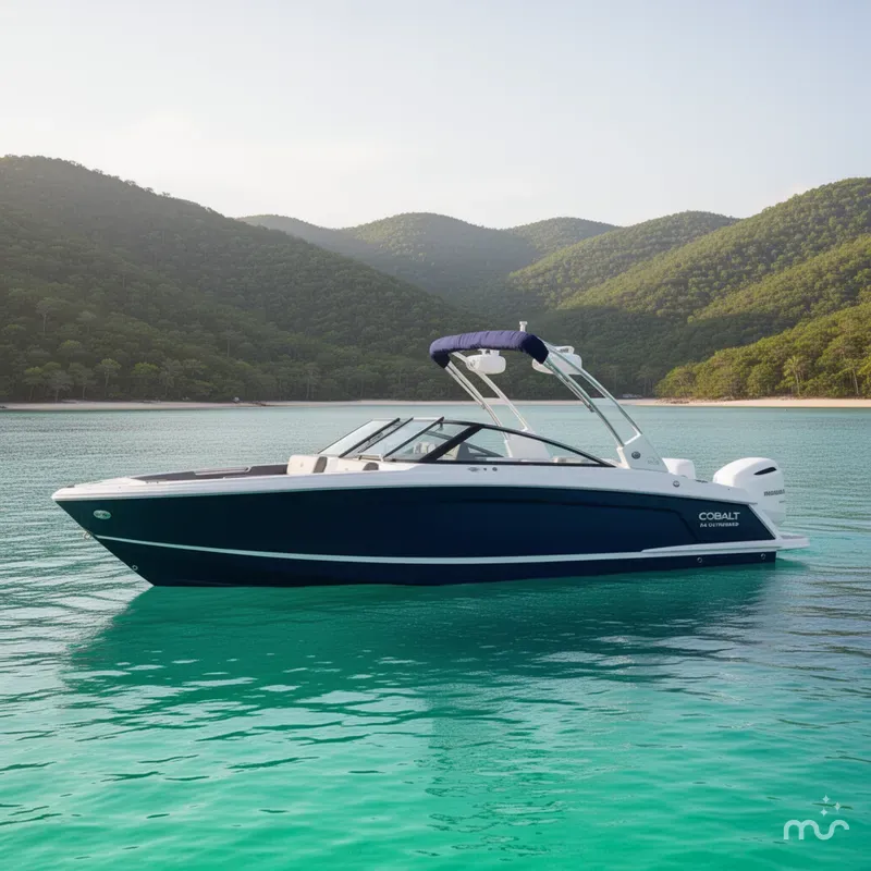 Slide: The Image of Cobalt R4 Outboard 2025 - 2