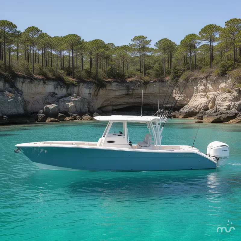Slide: The Image of Cobia 320 Center Console 2024 - 2