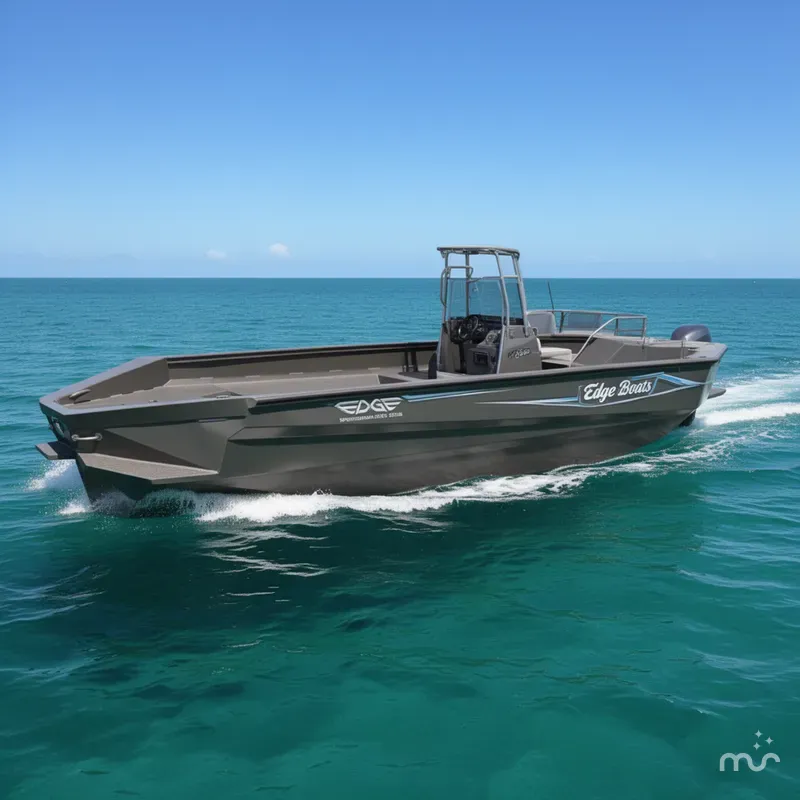 Slide: The Image of Edge Boats Sportsman Series 553DB MID DECK 2026 - 0