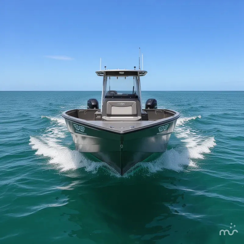 Slide: The Image of Edge Boats Sportsman Series 553DB MID DECK 2026 - 1