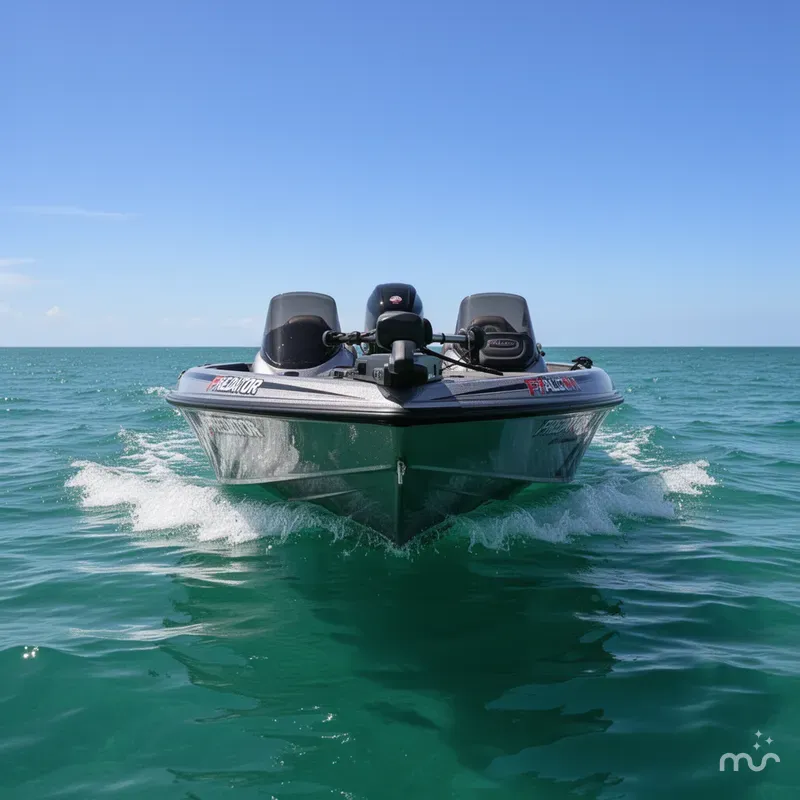 Slide: The Image of Falcon Boats 21 PREDATOR Tournament ready 2026 - 2