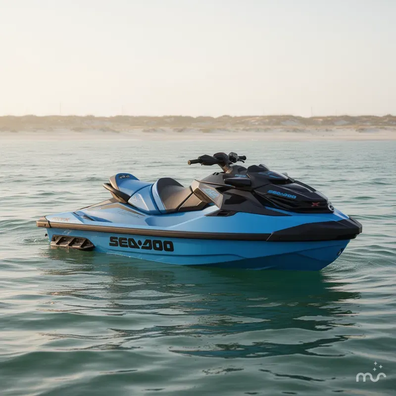 Slide: The Image of Sea-Doo RXT-X™ 325 Gulfstream Blue Premium 2026 - 2