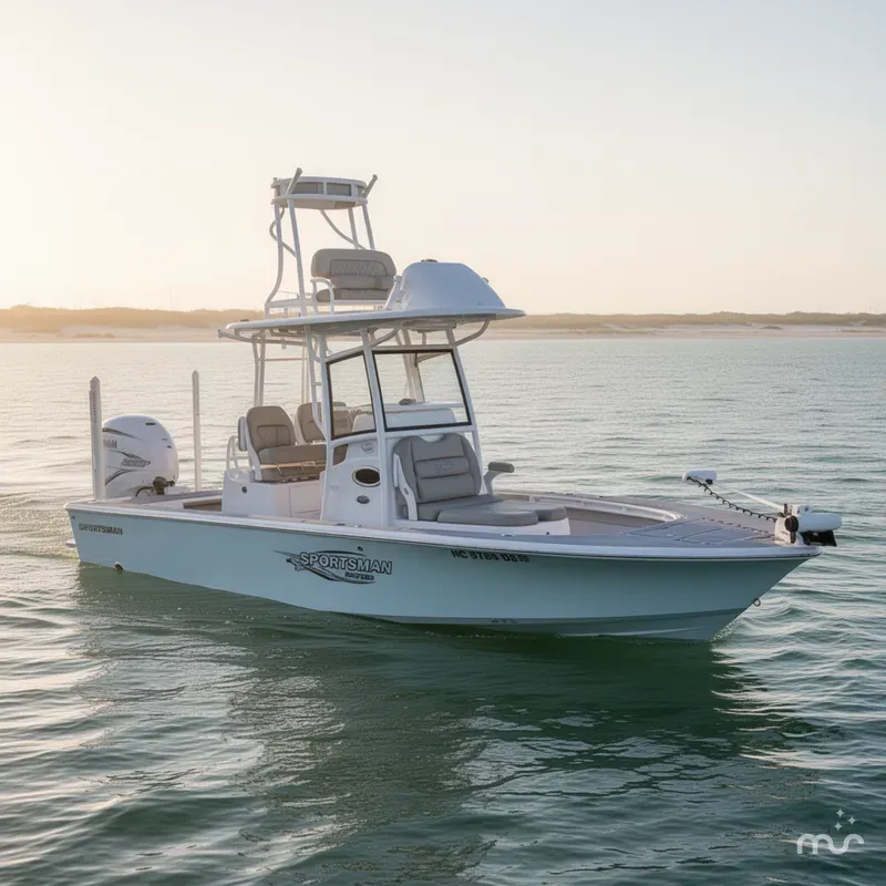 Slide: The Image of Sportsman Masters 267OE Bay Boat 2021 - 0