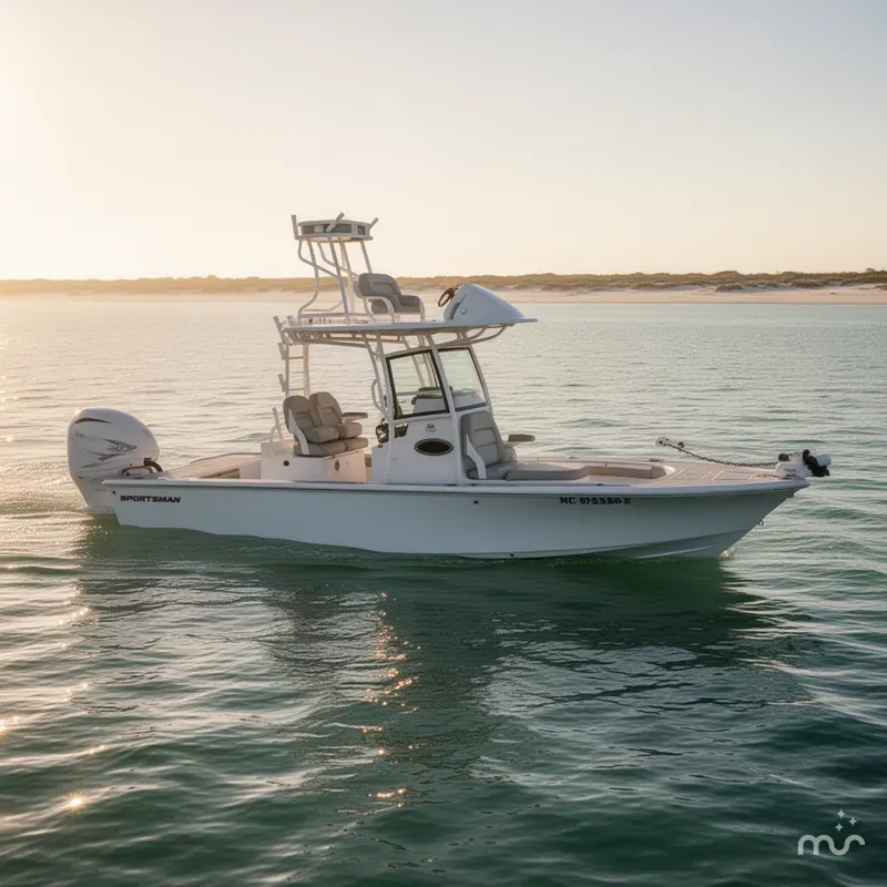 Slide: The Image of Sportsman Masters 267OE Bay Boat 2021 - 4