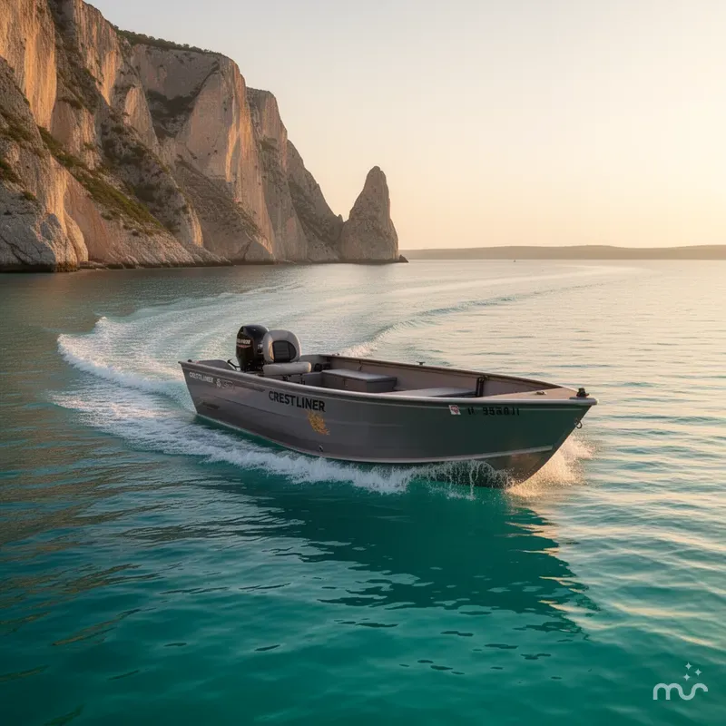 Slide: The Image of Crestliner Canadian 18 Tiller 2004 - 2