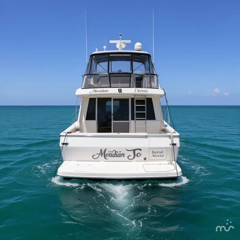 Slide: The Image of Meridian 490 Pilothouse 2004 - 1