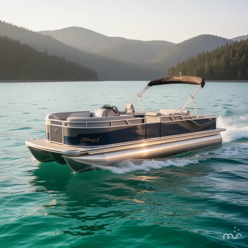 Slide: The Image of Tahoe Sport 2385 Swingback (VRB) Tritoon & Honda 4-Stroke EFI 2026 - 0