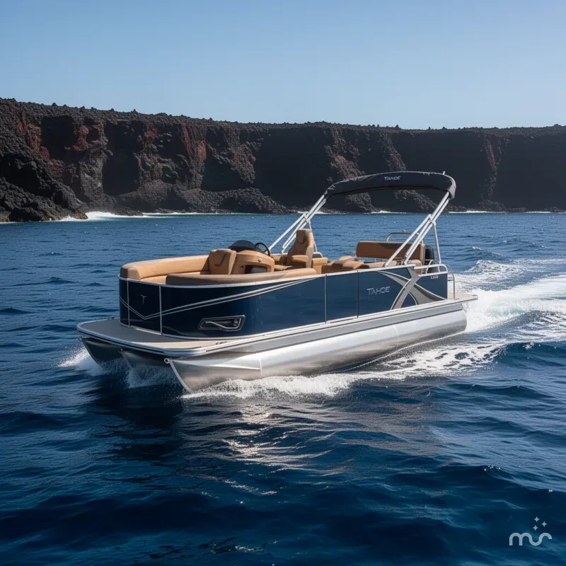 Slide: The Image of Tahoe LTZ CRB 1985 Cruise Rear Bench Pontoon $31995 2026 - 1