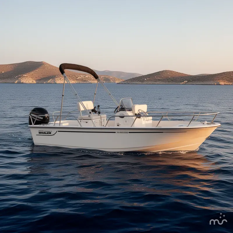 Slide: The Image of Boston Whaler 150 Montauk 2025 - 2