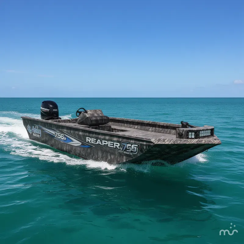 Slide: The Image of Reaper Boats 756 756 STEP TRANSOM 2026 - 0