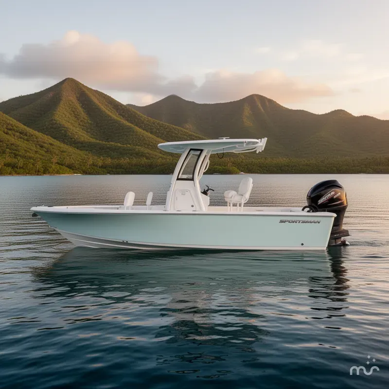 Slide: The Image of Sportsman Masters 227 Bay Boat 2026 - 2