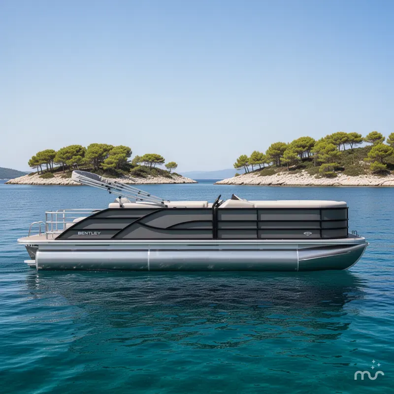 Slide: The Image of Bentley Pontoons 243 Legacy Swingback 2026 - 2