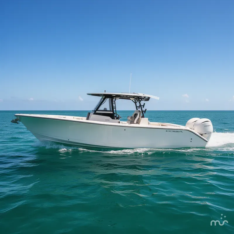 Slide: The Image of Cobia 305 Center Console 2026 - 2