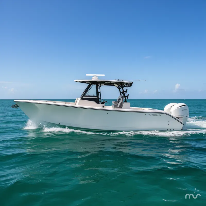 Slide: The Image of Cobia 305 Center Console 2026 - 2
