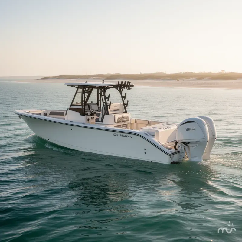 Slide: The Image of Cobia 305 Center Console 2026 - 2