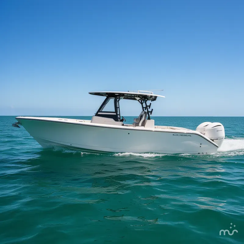 Slide: The Image of Cobia 305 Center Console 2026 - 2