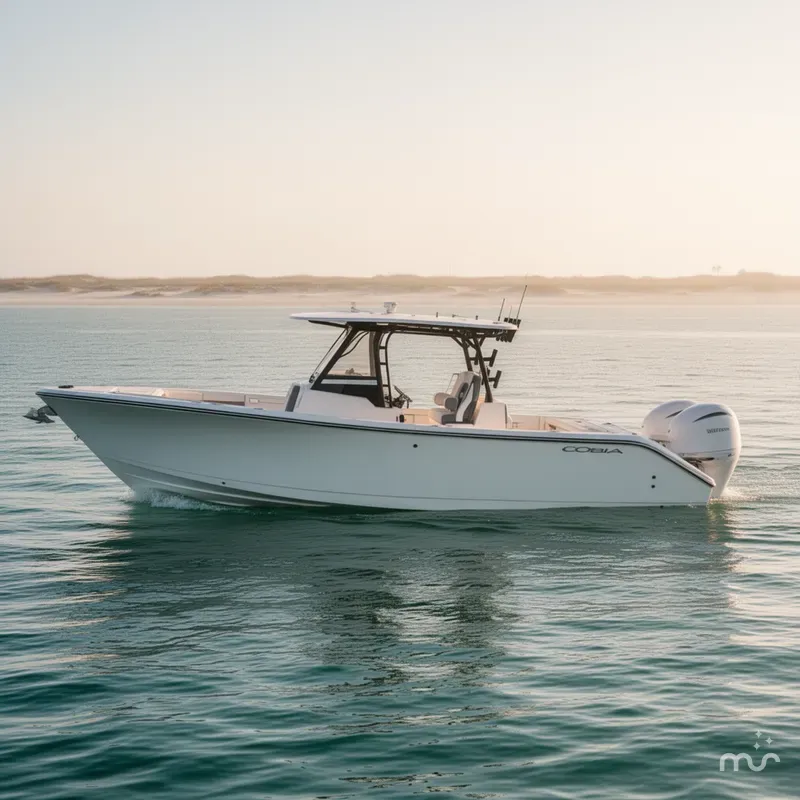Slide: The Image of Cobia 305 Center Console 2026 - 2