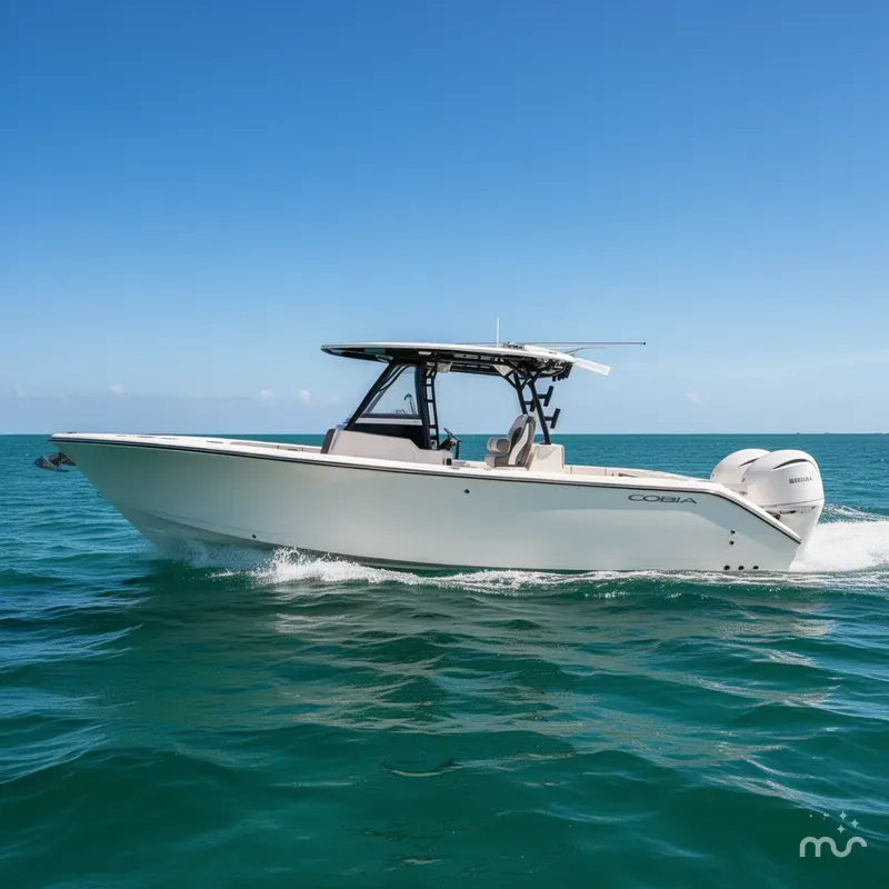 Slide: The Image of Cobia 305 Center Console 2026 - 2
