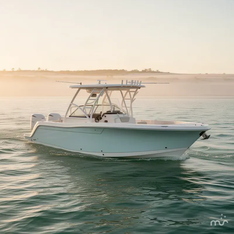 Slide: The Image of Robalo R317 Dual Console 2025 - 2