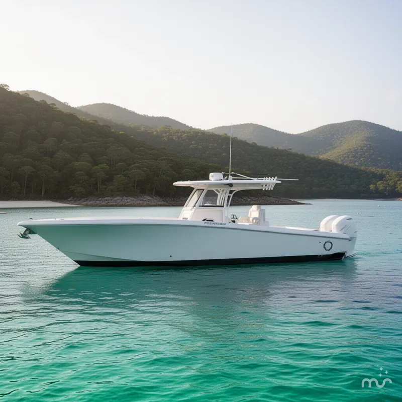 Slide: The Image of Fountain 38 Center Console 2019 - 2