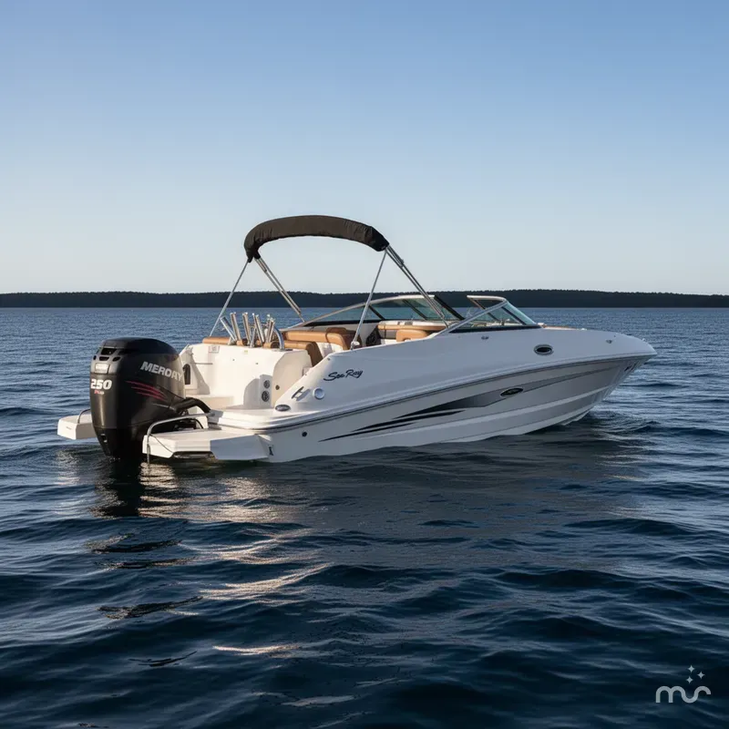 Slide: The Image of Sea Ray 240 Sundeck Outboard 2014 - 0