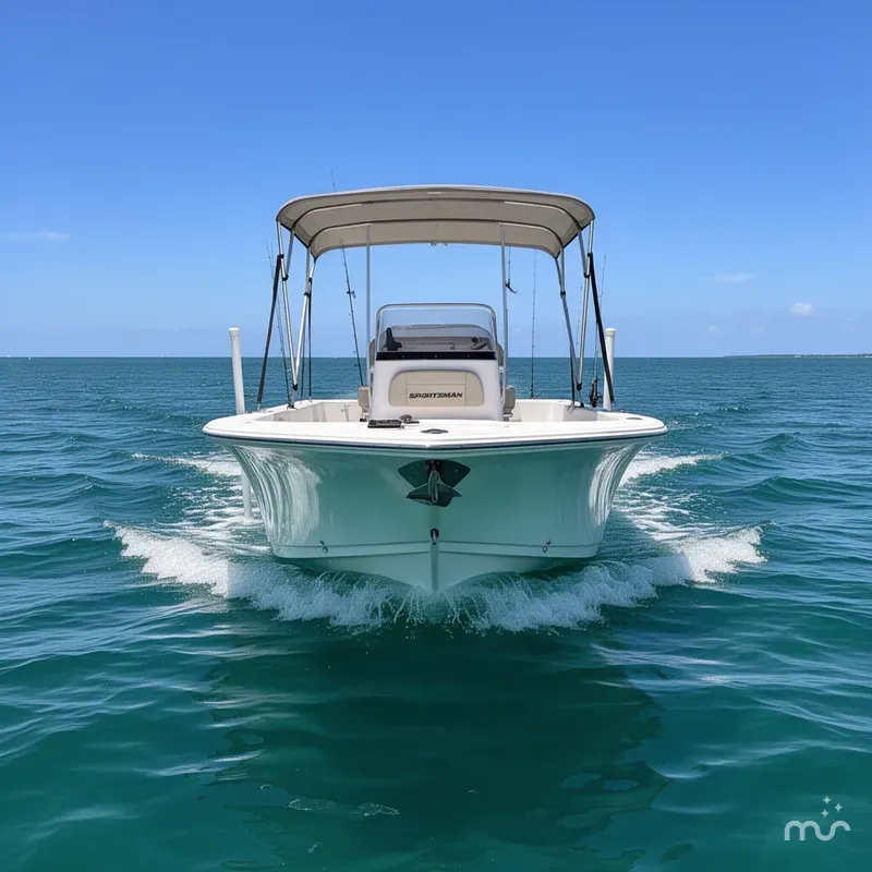 Slide: The Image of Sportsman Island Reef 19 Center Console 2018 - 3